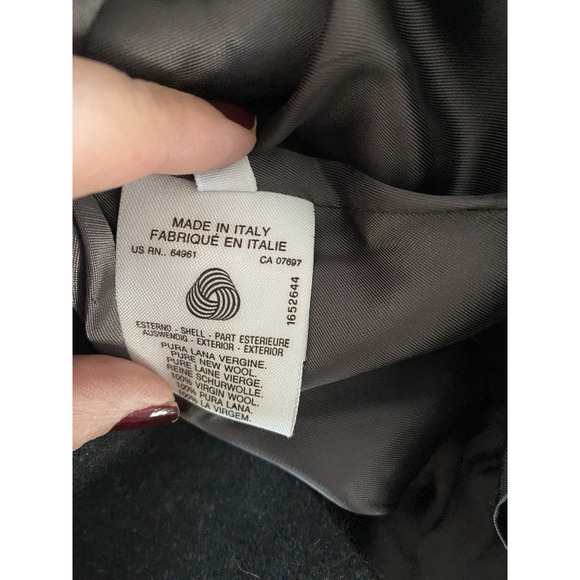 United Colors of Benetton Black 100% Wool Made in Italy Jacket women's 40 (XS) - Picture 5 of 9